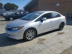 Salvage cars for sale from Copart Hayward, CA: 2012 Honda Civic LX