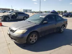 Salvage cars for sale at Grand Prairie, TX auction: 2004 Honda Civic EX