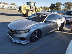 Salvage cars for sale at Sacramento, CA auction: 2019 Honda Accord Sport