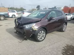 Buick Encore salvage cars for sale: 2018 Buick Encore Preferred