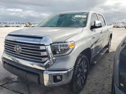 Toyota salvage cars for sale: 2020 Toyota Tundra Crewmax Limited