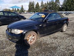 Salvage cars for sale from Copart Graham, WA: 2009 BMW 128 I