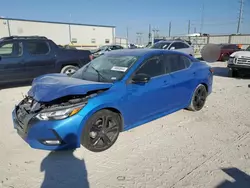 Nissan salvage cars for sale: 2021 Nissan Sentra SR