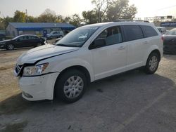 Salvage cars for sale at Wichita, KS auction: 2017 Dodge Journey SE