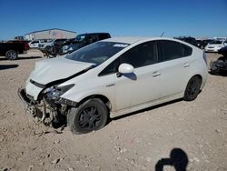 Salvage cars for sale from Copart Amarillo, TX: 2012 Toyota Prius