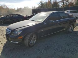 Salvage cars for sale at Waldorf, MD auction: 2012 Mercedes-Benz C 250