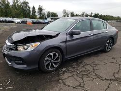 Salvage cars for sale at Portland, OR auction: 2016 Honda Accord EXL