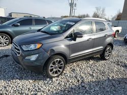 Salvage cars for sale at Wayland, MI auction: 2019 Ford Ecosport Titanium