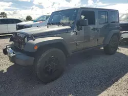 Jeep salvage cars for sale: 2016 Jeep Wrangler Unlimited Sport