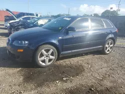 Salvage cars for sale at Homestead, FL auction: 2006 Audi A3 2