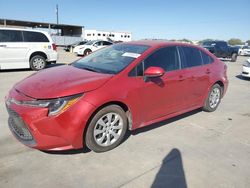 Salvage cars for sale at Grand Prairie, TX auction: 2020 Toyota Corolla LE