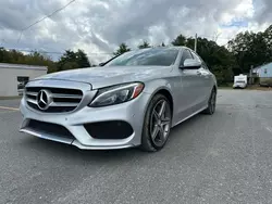 Salvage cars for sale at North Billerica, MA auction: 2015 Mercedes-Benz C300