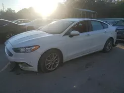 Salvage cars for sale at Savannah, GA auction: 2017 Ford Fusion SE