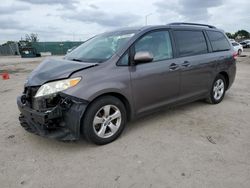 Toyota salvage cars for sale: 2013 Toyota Sienna LE