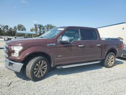 Salvage cars for sale at Spartanburg, SC auction: 2016 Ford F150 Supercrew