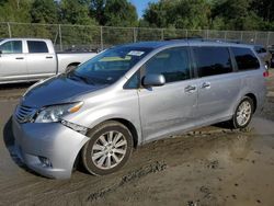 Toyota Sienna xle salvage cars for sale: 2011 Toyota Sienna XLE