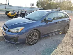 Salvage cars for sale at Oklahoma City, OK auction: 2012 Subaru Impreza Sport Premium