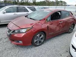 Nissan salvage cars for sale: 2019 Nissan Leaf S