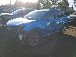 Toyota rav4 hv Limited salvage cars for sale: 2016 Toyota Rav4 HV Limited