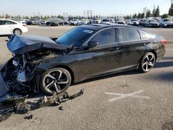 Salvage cars for sale at Rancho Cucamonga, CA auction: 2021 Honda Accord Sport