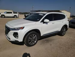 Salvage cars for sale at Temple, TX auction: 2020 Hyundai Santa FE SEL