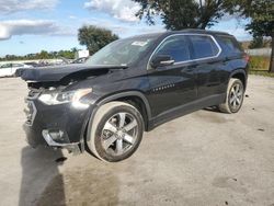 Salvage cars for sale at Orlando, FL auction: 2021 Chevrolet Traverse LT