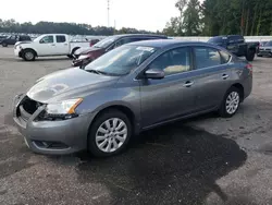 Salvage cars for sale at Dunn, NC auction: 2015 Nissan Sentra S