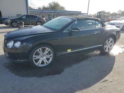 2013 Bentley Continental GTC V8 en venta en Orlando, FL