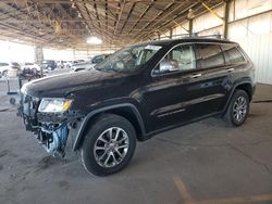 Salvage cars for sale at Phoenix, AZ auction: 2015 Jeep Grand Cherokee Limited