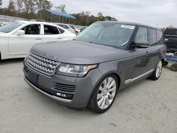 Salvage cars for sale at Spartanburg, SC auction: 2016 Land Rover Range Rover Supercharged