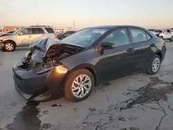 Salvage cars for sale at Grand Prairie, TX auction: 2018 Toyota Corolla L