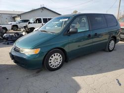 Salvage cars for sale from Copart Pekin, IL: 2002 Honda Odyssey LX