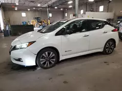 Nissan salvage cars for sale: 2019 Nissan Leaf S Plus