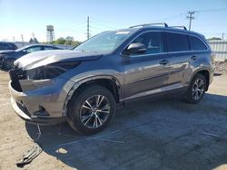 Salvage cars for sale at Chicago Heights, IL auction: 2016 Toyota Highlander XLE