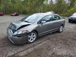 Salvage cars for sale from Copart Cookstown, ON: 2007 Honda Civic LX