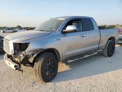 Salvage cars for sale from Copart San Antonio, TX: 2012 Toyota Tundra Double Cab Limited