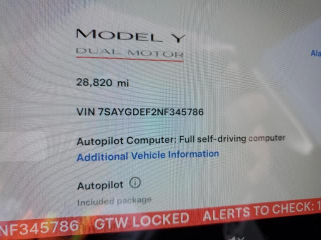 2022 Tesla Model Y