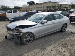 Salvage cars for sale at Opa Locka, FL auction: 2017 Mercedes-Benz C300