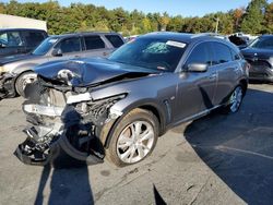 Salvage cars for sale at Exeter, RI auction: 2015 Infiniti QX70