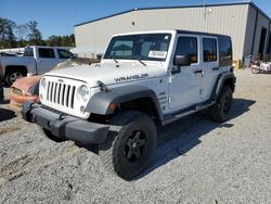 Salvage cars for sale at Spartanburg, SC auction: 2017 Jeep Wrangler Unlimited Sport