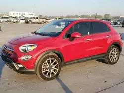 Salvage cars for sale at Grand Prairie, TX auction: 2016 Fiat 500X Trekking Plus