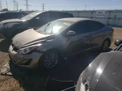 Salvage cars for sale at Elgin, IL auction: 2015 Hyundai Elantra SE