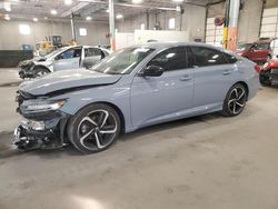 Salvage cars for sale at Blaine, MN auction: 2022 Honda Accord Sport