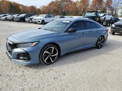 Salvage cars for sale at North Billerica, MA auction: 2022 Honda Accord Sport SE