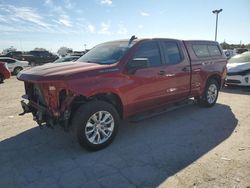 Salvage cars for sale at Indianapolis, IN auction: 2021 Chevrolet Silverado K1500 Custom