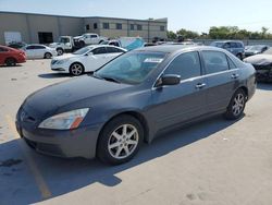 Salvage cars for sale at Wilmer, TX auction: 2004 Honda Accord EX