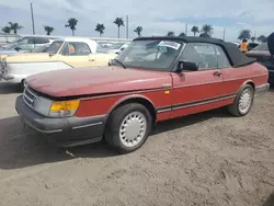 Salvage cars for sale at Arcadia, FL auction: 1990 Saab 900