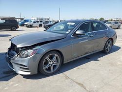 Salvage cars for sale at Grand Prairie, TX auction: 2017 Mercedes-Benz E 300