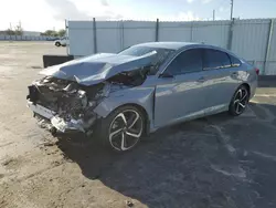 Honda salvage cars for sale: 2022 Honda Accord Sport