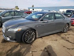 2017 Lincoln Continental Black Label en venta en Woodhaven, MI